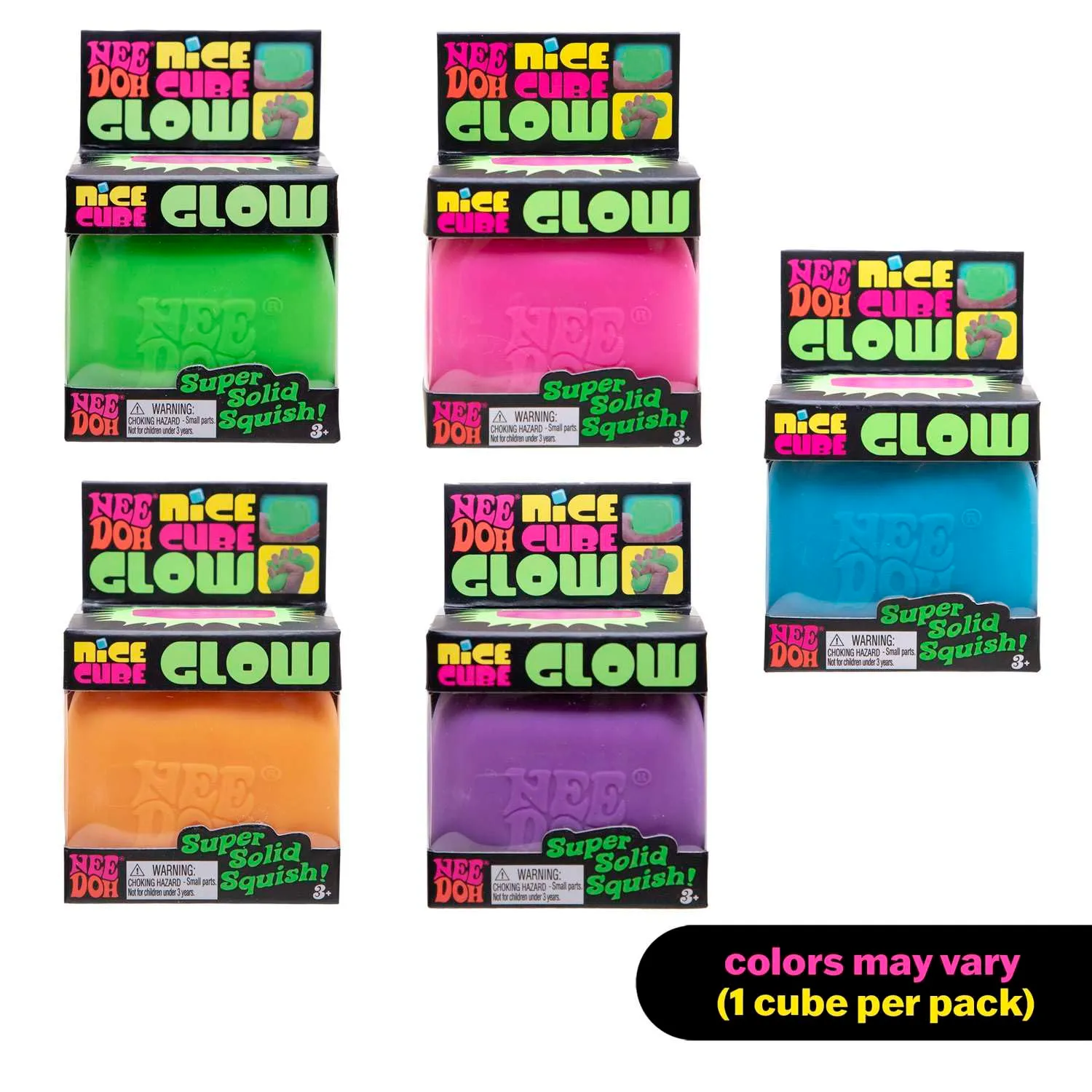 NeeDoh Glow Cube (6) NeeDoh Glow Cube