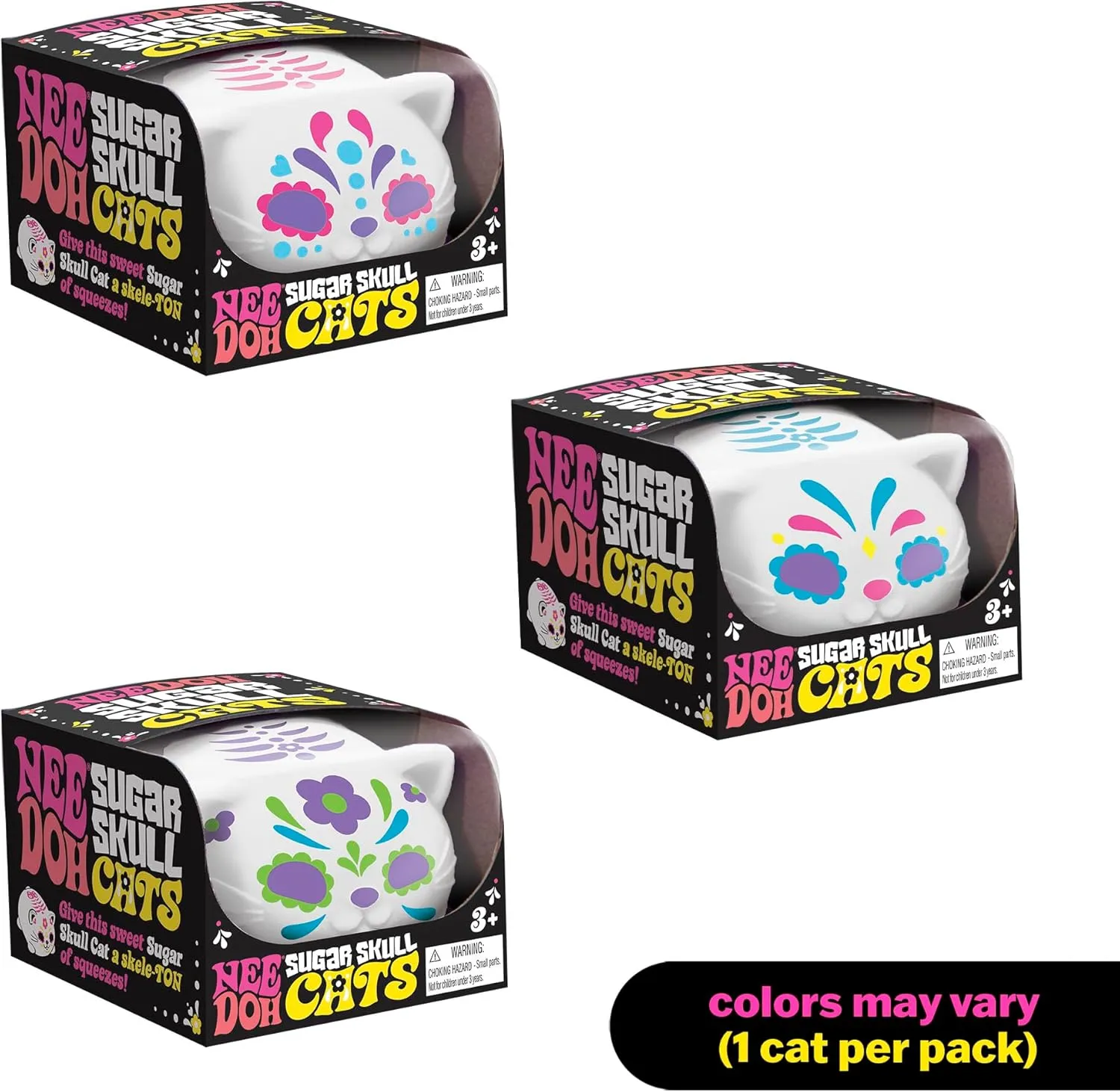 NeeDoh Sugar Skull Cat (4) NeeDoh Sugar Skull Cat