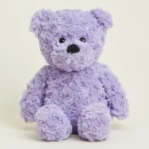 purple curly bear warmies